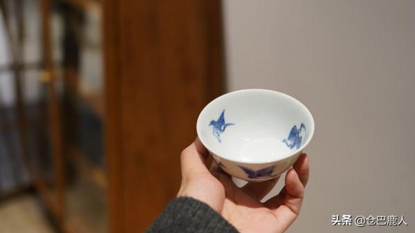 青花仙鶴海浪杯「仙鶴凌雲·浪潮息音」 青花仙鶴海浪杯「仙鶴凌雲·浪潮息音」