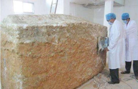 2008年，廣西出土傳說中的七星巨棺，棺內還有&quot;龍鬚&quot;纏繞