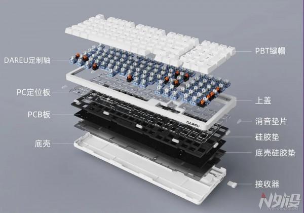 量產Gasket 達爾優A98三模機械鍵盤手感新銳來襲