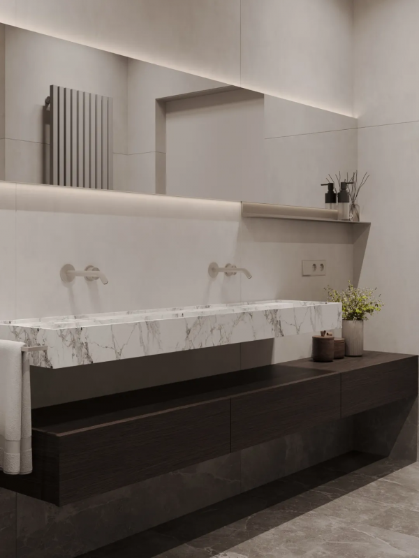 90㎡，一對夫婦的兩居室，輕盈素雅