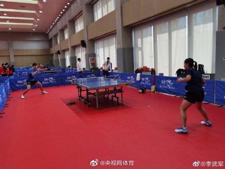 許昕劉詩雯奧運會後首次合練