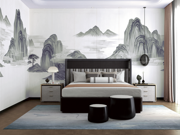 柏克利701號系列，國潮刺繡牆布