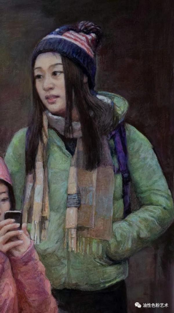 為你解讀：油性色粉筆的不同質感（軟與硬，內附油粉作品）