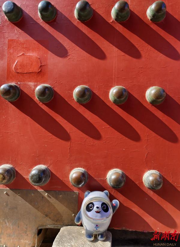 圖集｜&OpenCurlyDoubleQuote;頂流&rdquo;遇&OpenCurlyDoubleQuote;頂流&rdquo;，元宵節冰墩墩遊故宮