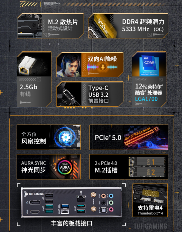 華碩釋出四款 TUF GAMING B660 主機板：999 元起，數字供電晶片