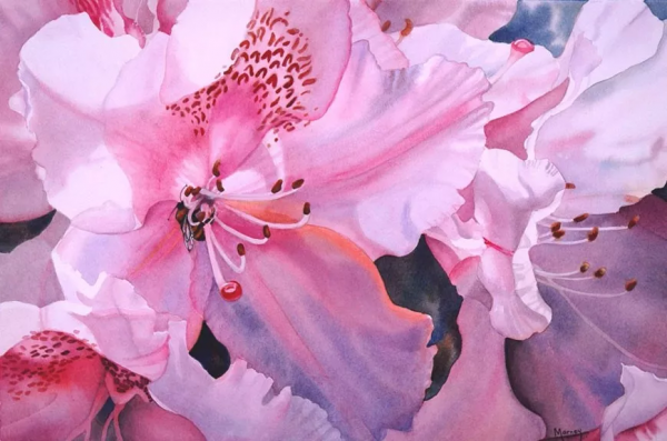 55歲拿起畫筆,成為最懂花的女人!筆下絢爛唯美的水彩花卉太美了 55歲拿起畫筆,成為最懂花的女人!筆下絢爛唯美的水彩花卉太美了