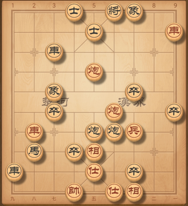 象棋入門殺法練習：如何利用雙炮將死黑方？重炮殺雙炮殺