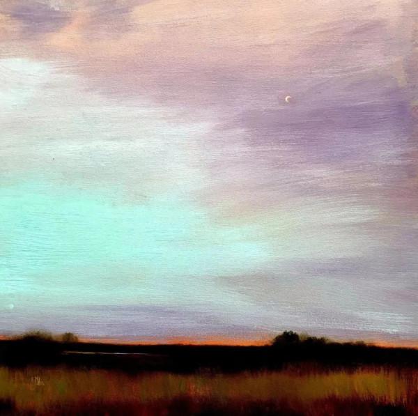 比利時女畫家伊芙&CenterDot;米勒粉彩畫中的天空之美，風景中最具情感