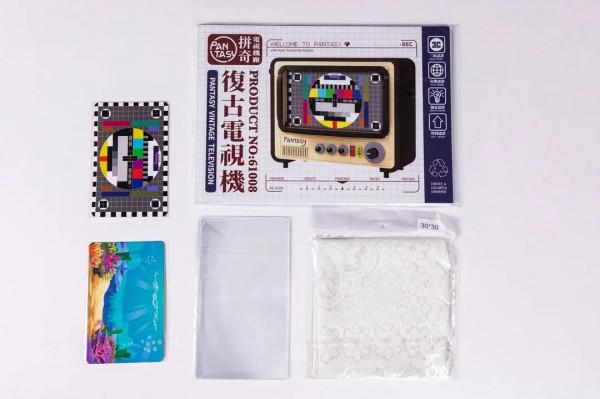 能親手組裝的童年老電視，復古配色，好看又好玩