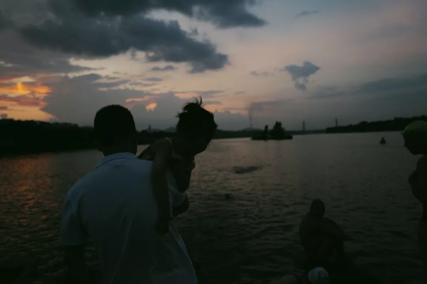 傍晚的贛州古浮橋，是我今年看過最美的畫面