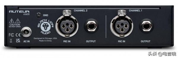 黑獅音訊釋出帶有雙通道變壓器耦合的話筒放大器Auteur mkIII