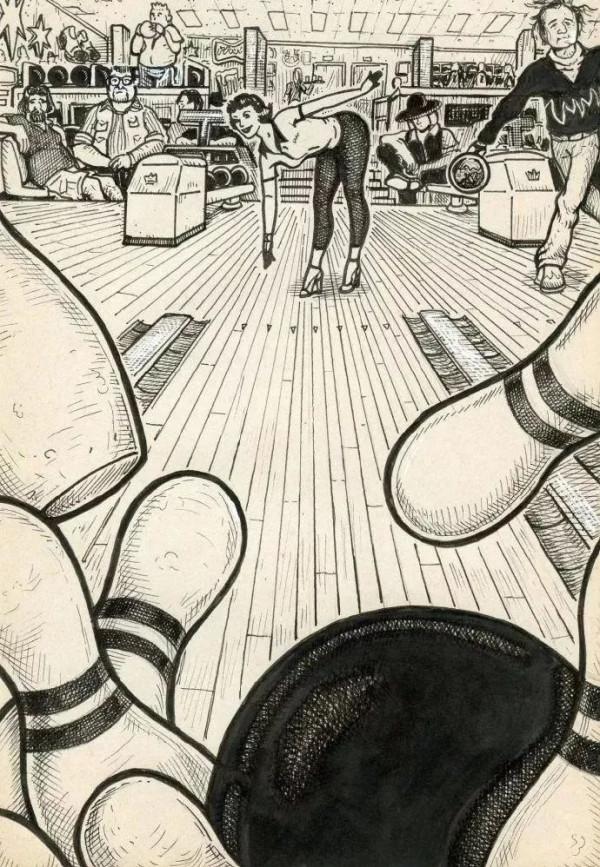 一張未畫完的美女畫像，在畫家的筆下變成了跌宕起伏漫畫故事