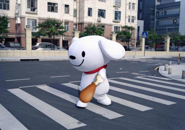 今天被一條狗狗治癒了不開心