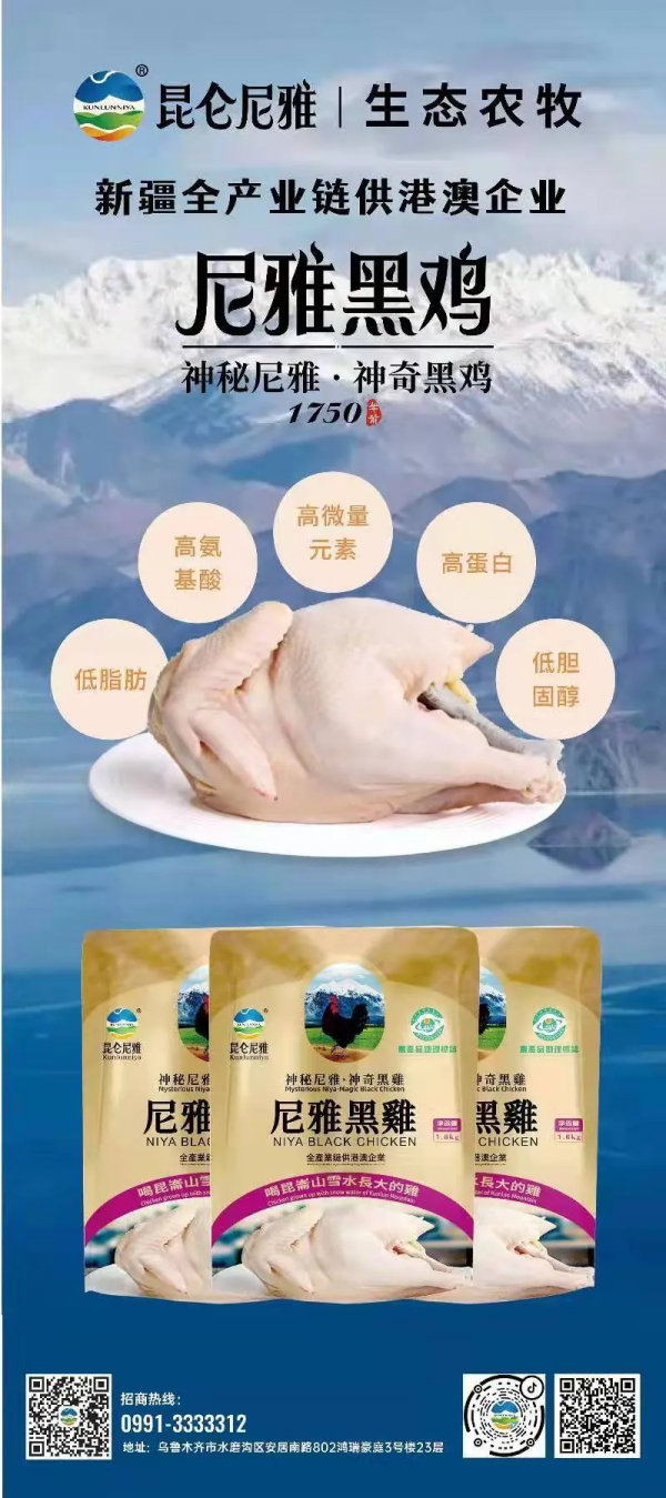 鄉村振興 攜手同行 | 每日推薦：新疆特色產品——和田民豐尼雅黑雞