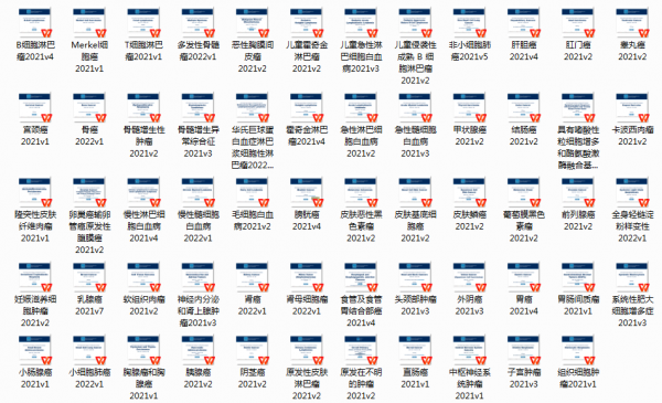 2021年12月更新全套腫瘤NCCN指南中文版合訂本