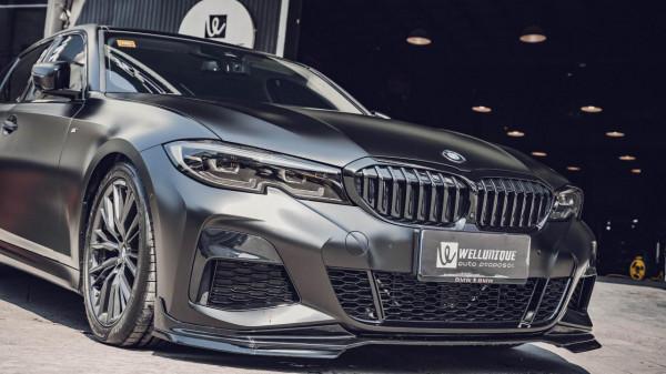 超帥低趴黑武士！寶馬3系貼TMD電光金屬黑