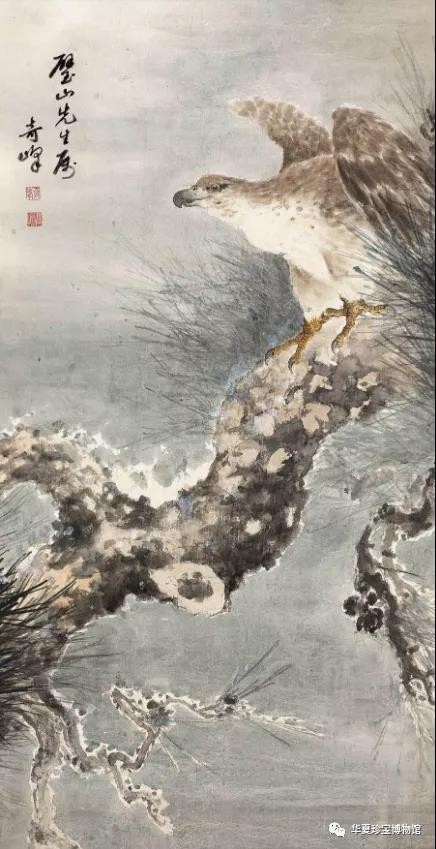 高奇峰《怒獅》：獸王雄風躍然紙上