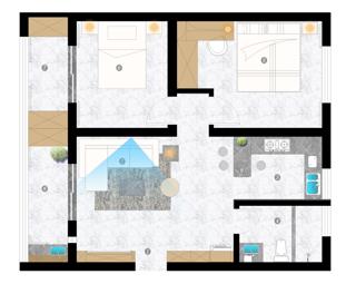 極度不合理的80平兩室老戶型的華麗蝶變&mdash;&mdash;浴火重生的極簡設計