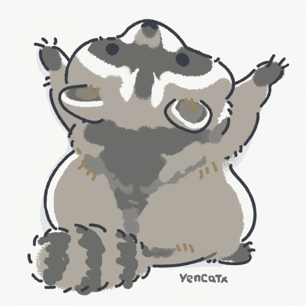 小浣熊超可愛，已經被萌哭了