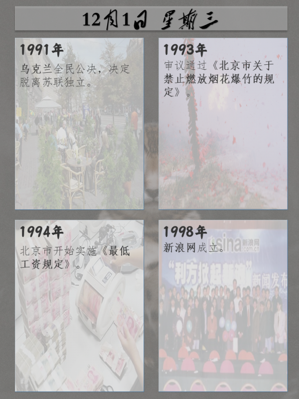 歷史上的今天|12月1日——星期三 歷史上的今天|12月1日——星期三