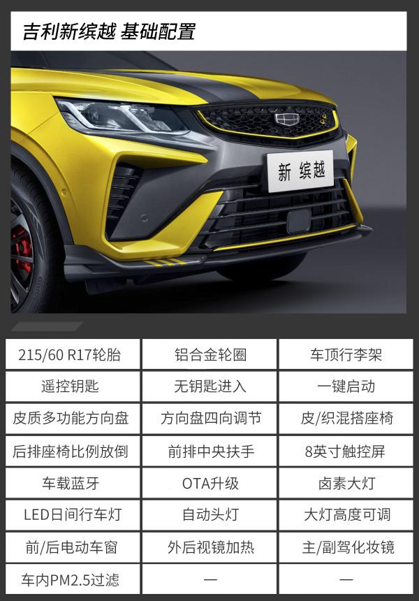 推薦購買鉑金版/榮耀版 吉利新繽越購車手冊