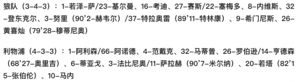 英超-利物浦1-0狼隊升至第二 奧裡吉94分鐘絕殺 若塔對舊主空門腳軟