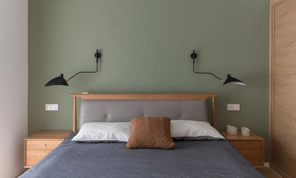 122㎡簡約原木風格新房裝修，復古半牆設計文藝清新