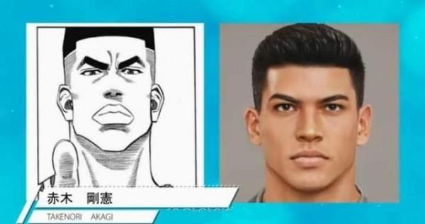 《灌籃高手》電腦真人還原，來看看哪個顏值最高