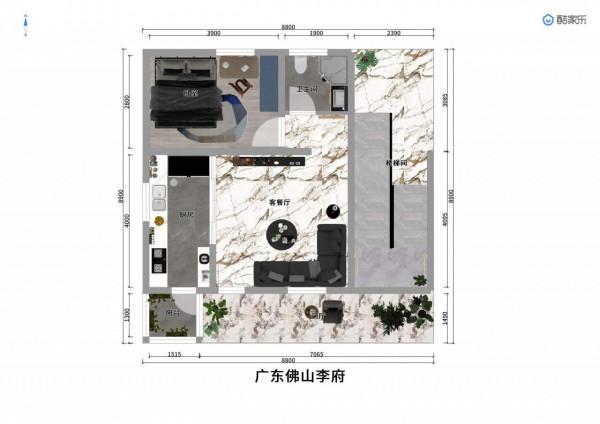 佔地70平4層現代工業風自建房 一梯一戶出租房