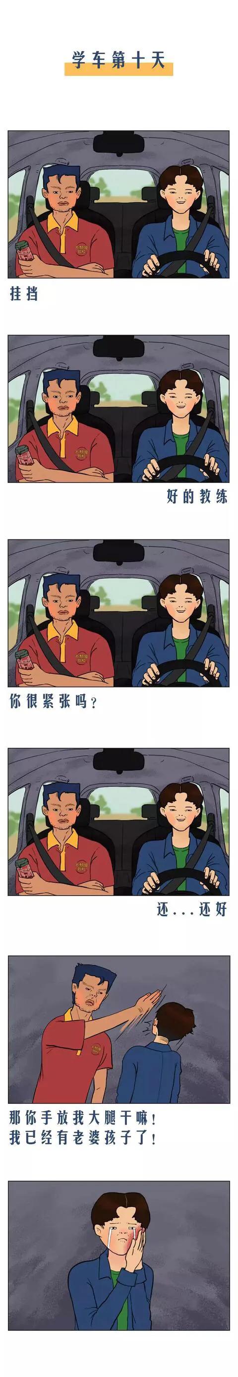 漫畫：學個車太不容易了