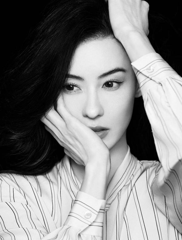 張柏芝演繹秋日新風尚 西裝夾克盡顯優雅格調