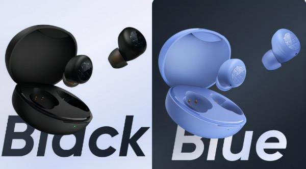 realme 真我 Buds Q2 耳機 擁有黑、藍配色