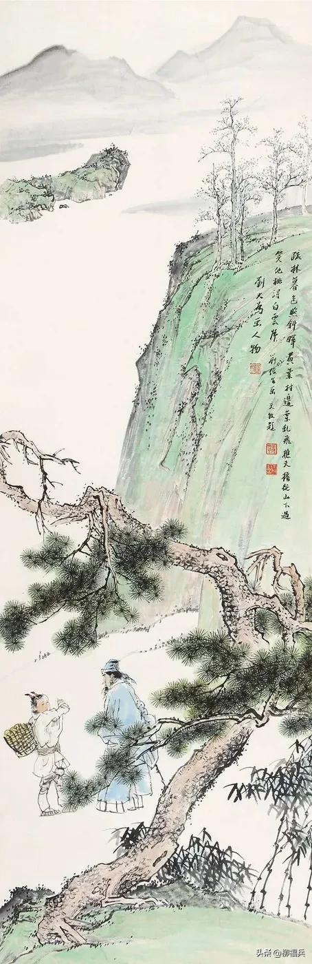 二十多位畫家創作的《松下問童子》看看哪幅更符合您想象中的意境