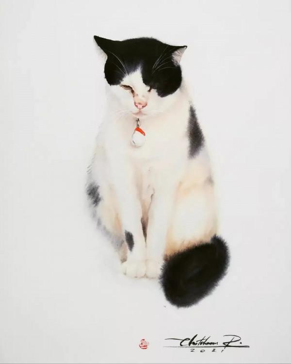 泰國貓王和他的水彩貓帝國