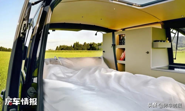 新款大眾T6露營車，內飾極簡風格顏值高，適合年輕夫妻還有衣帽間