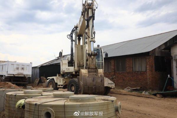 我維和工兵分隊圓滿完成友軍營區汙水處理站構築