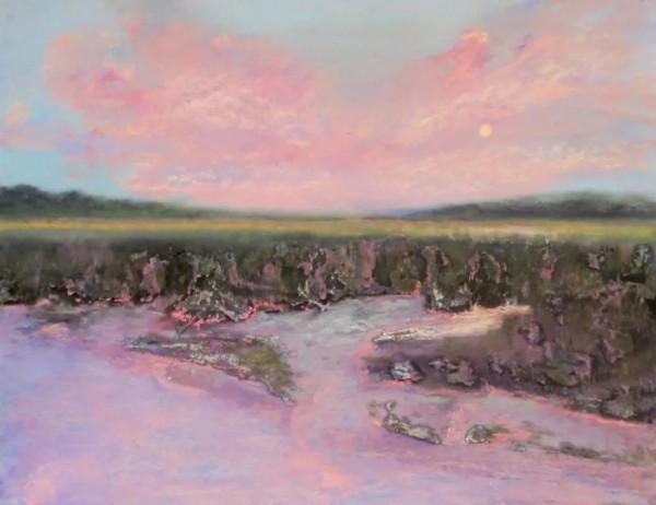 比利時女畫家伊芙&CenterDot;米勒粉彩畫中的天空之美，風景中最具情感