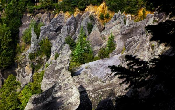 美輪美奐的長白山錦江大峽谷