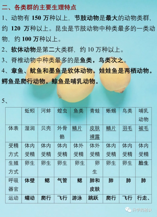 八年級生物上:全冊知識點總結,考點速記,建議為孩子收藏了 八年級生物上:全冊知識點總結,考點速記,建議為孩子收藏了