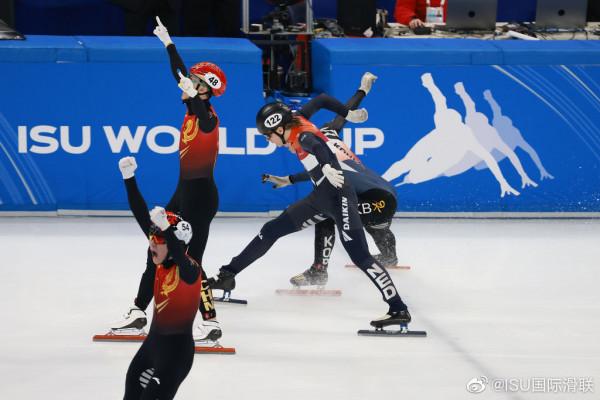 短道速滑名古屋站，男子1500米剩一人，500米武大靖驚險