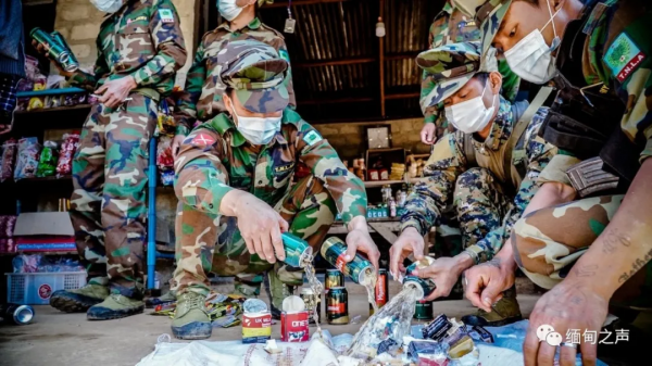 緬北貴慨街頭一幕：啤酒、牛奶一律倒掉！香菸、咖啡現場泡