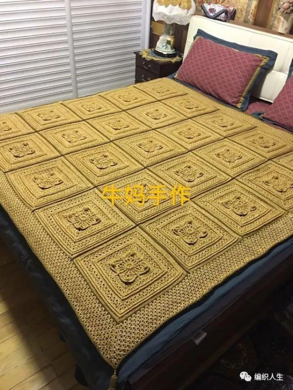 虎年的第一作品，噴毛紗復古毯子欣賞