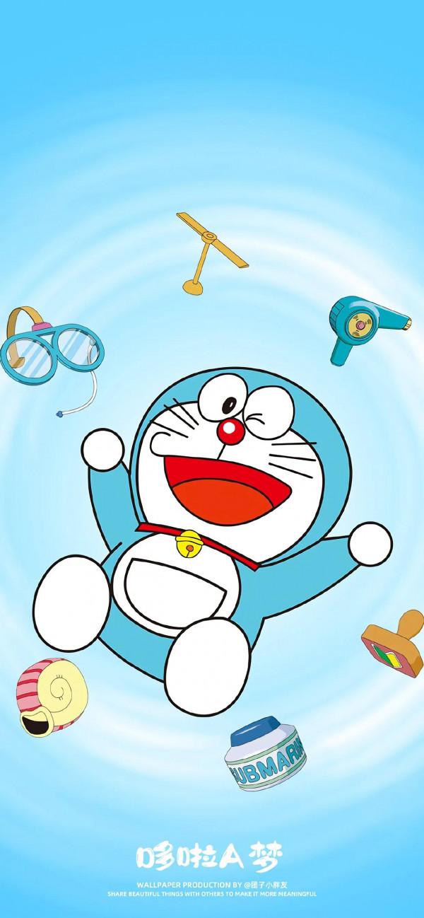 哆啦A夢 | 藍胖子4K高畫質全面屏手機桌布