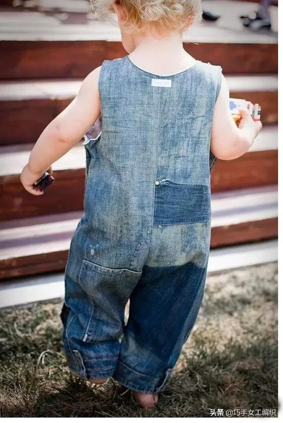 孩子的衣服不用買，幾條舊牛仔褲改造，穿都穿不完！（附教程）