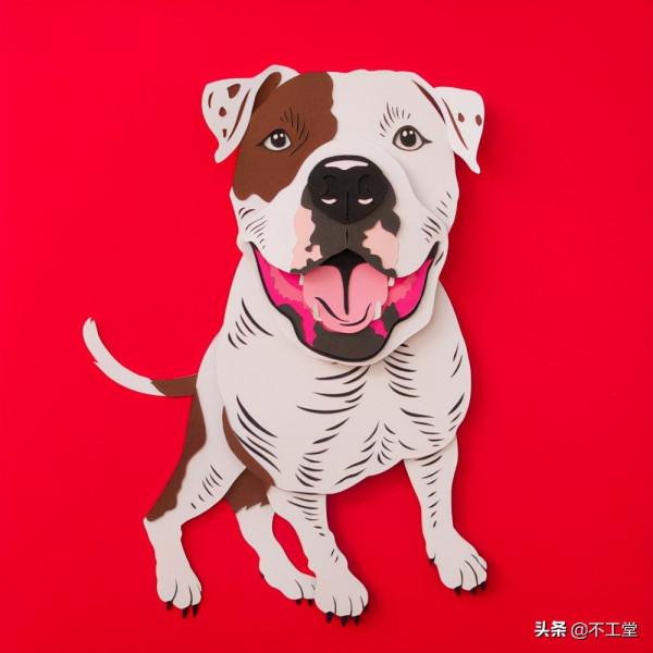 狗狗帶她走上紙雕狗狗之路