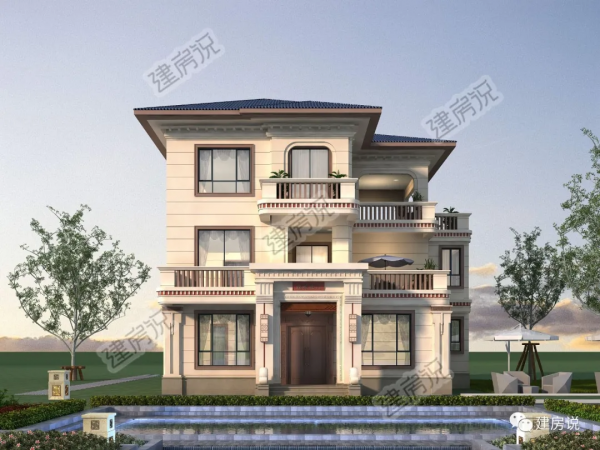 建棟新中式別墅，承祖上之宅地，恩澤於子孫，越住越有福氣