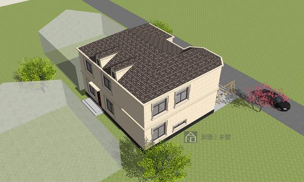 北京昌平韓家住宅,建築尺寸:13.4*12,土建造價:44.7萬 北京昌平韓家住宅,建築尺寸:13.4*12,土建造價:44.7萬