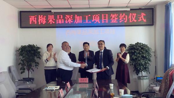 新疆兵團四師六十六團簽訂5000萬元西梅加工專案 新疆兵團四師六十六團簽訂5000萬元西梅加工專案