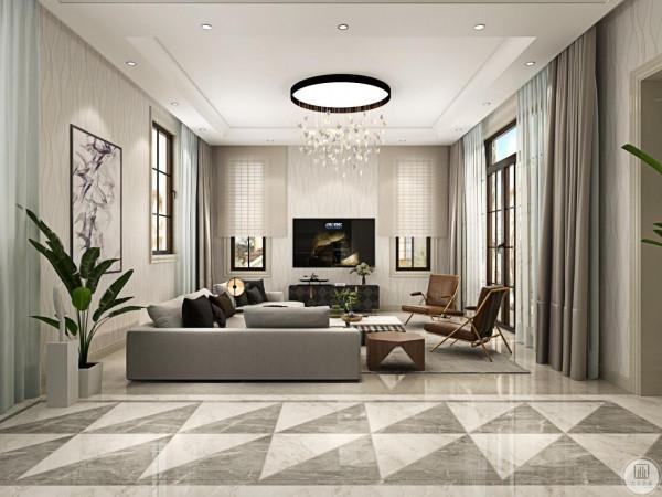 240平現代簡約雅得明朗、雅得有生命力！給格局增添了活潑的感覺