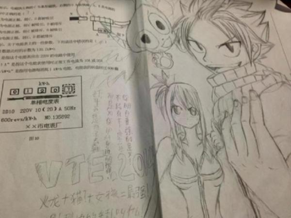 “學渣試卷”走紅網路，畫工技巧讓人驚歎，得到美術老師的青睞